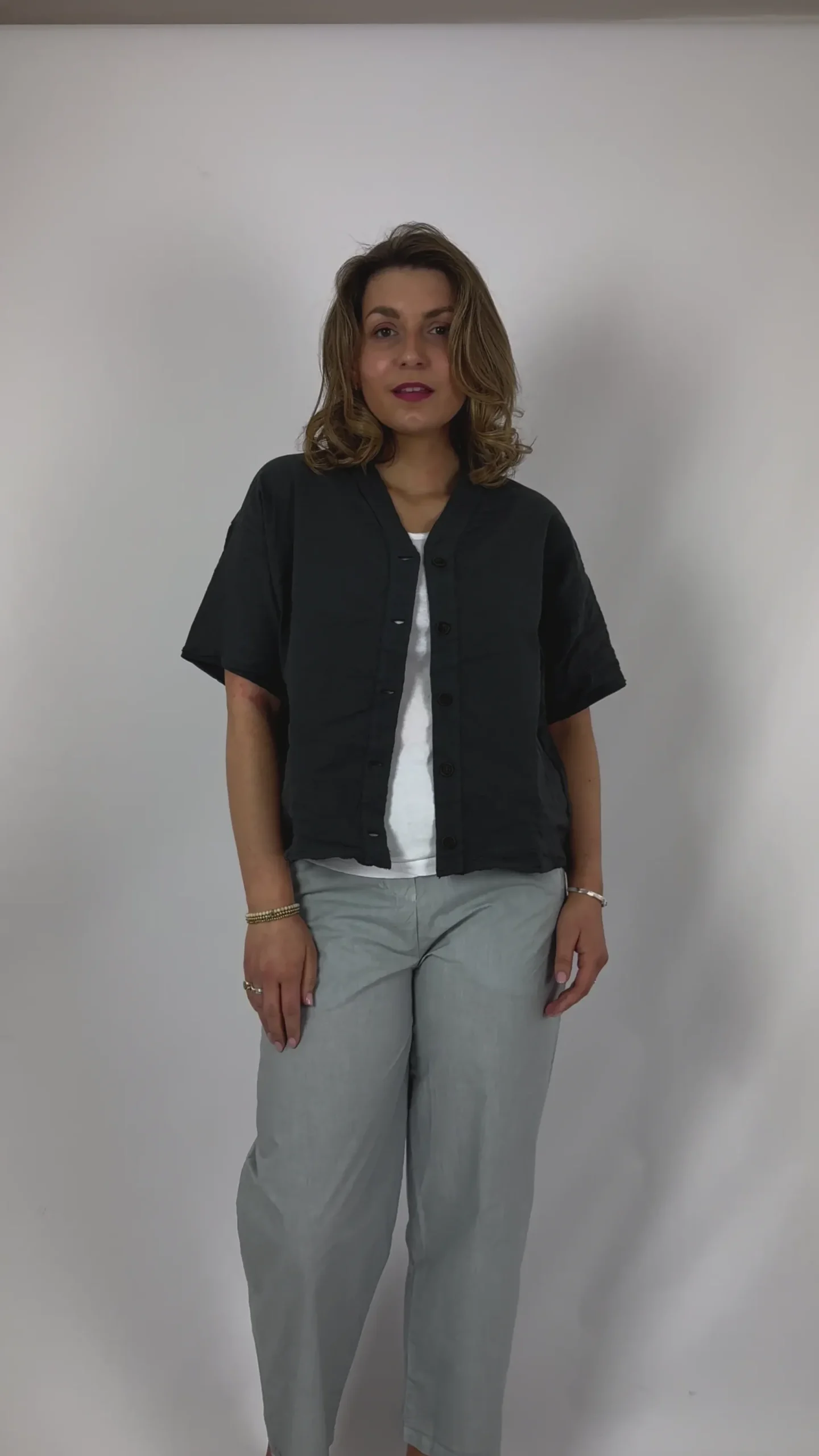 Aequamente 103 Blouse Asfalto
