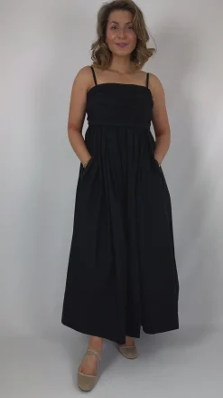 Emin & Paul Tie Front Dress Black