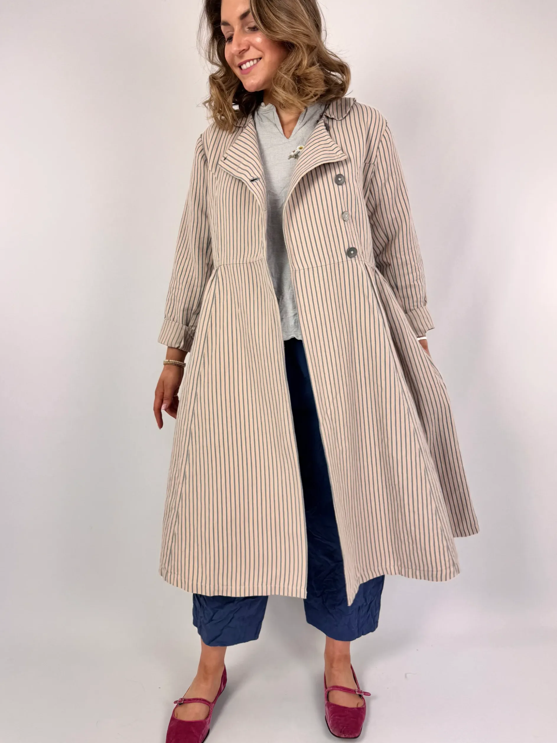 Ewa i Walla Milo Coat Stripe