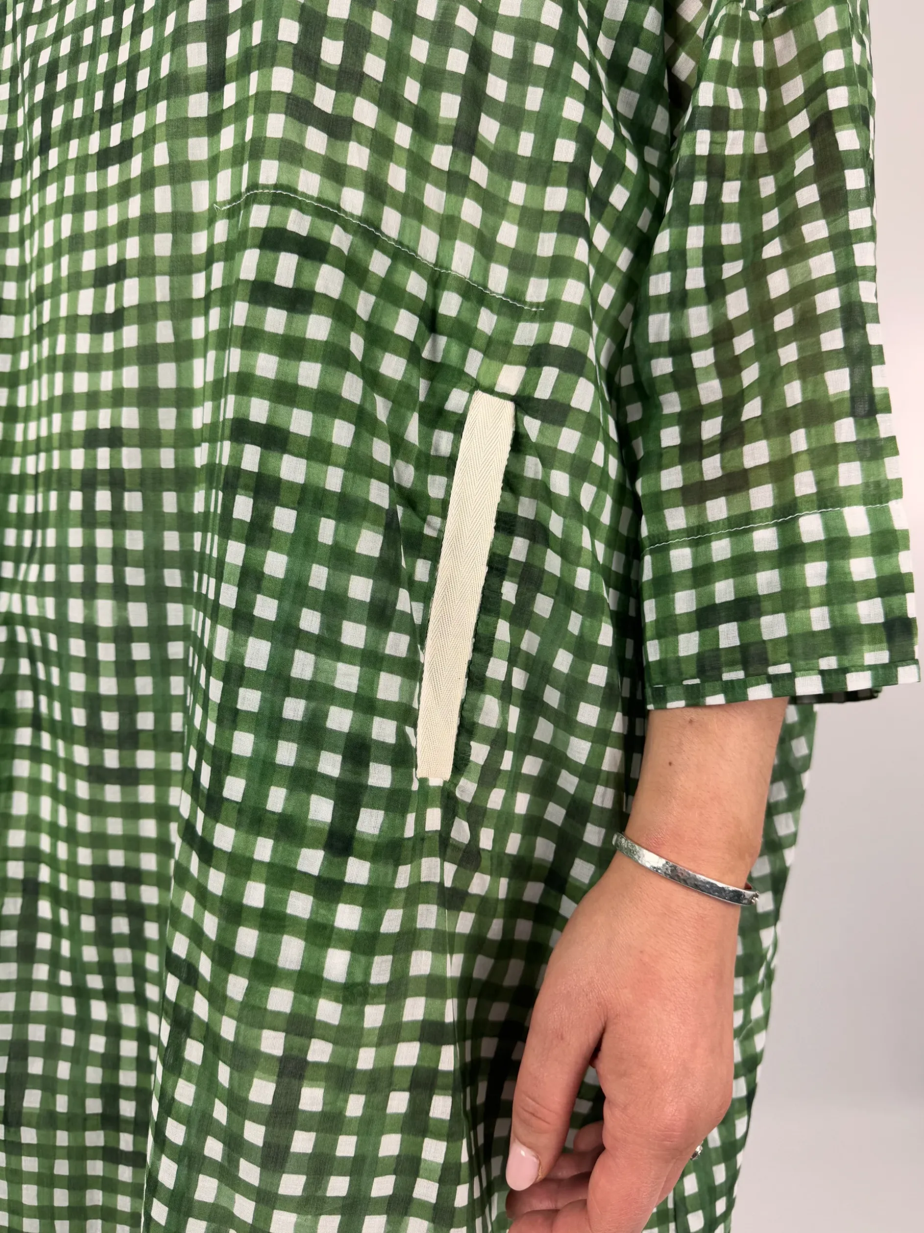Hannoh Wessel Detta Dress Green Check