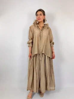 Les Filles d'Ailleurs 626 Skirt Gold