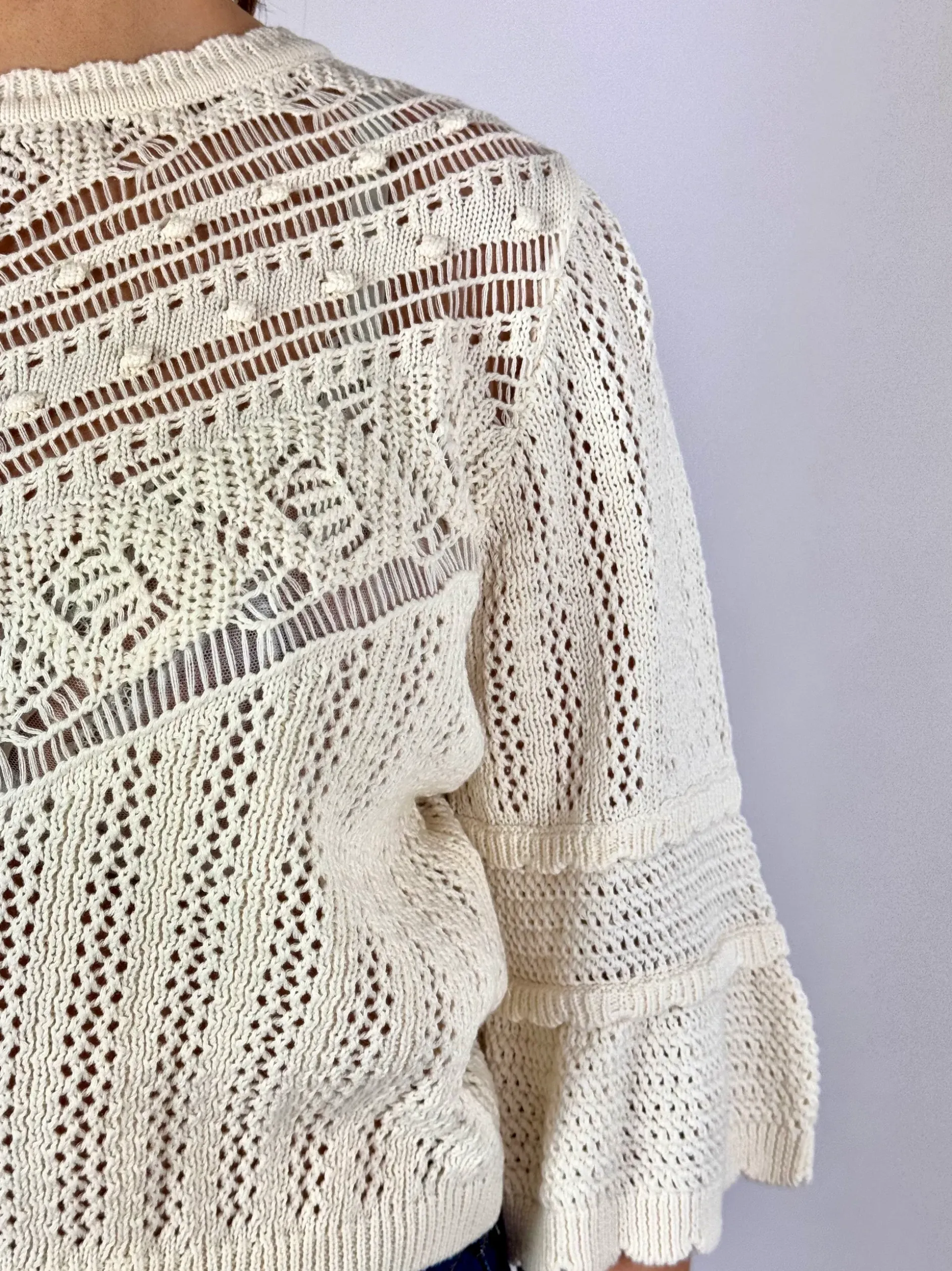 Louise Misha Croisette Jumper Cream