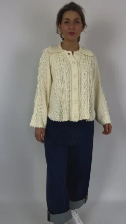 Louise Misha Khellane Cardigan Cream