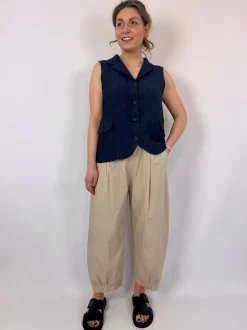 Mama b Kimchi Waistcoat Blue