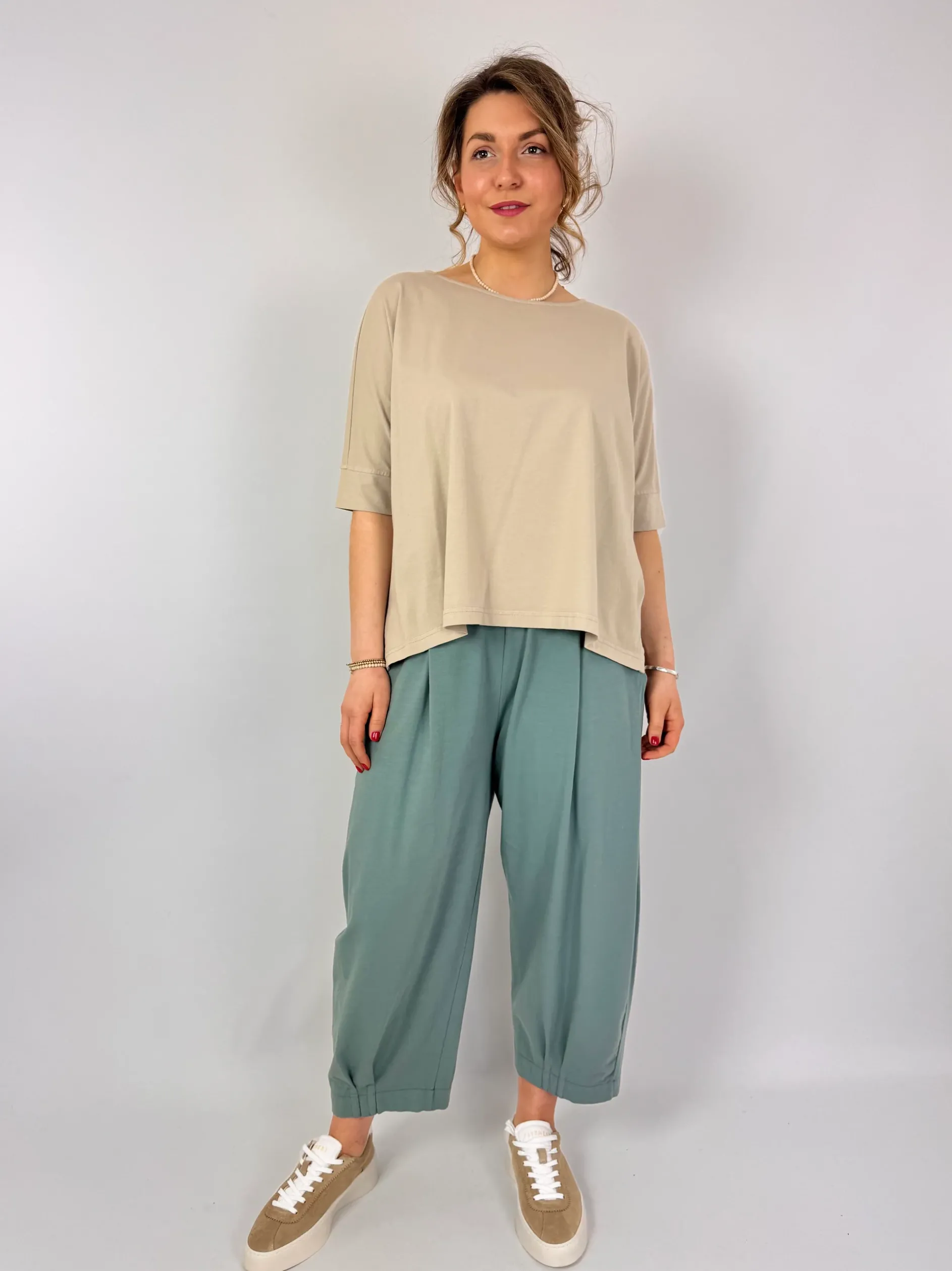 Mama b Tela T-Shirt Grezzo