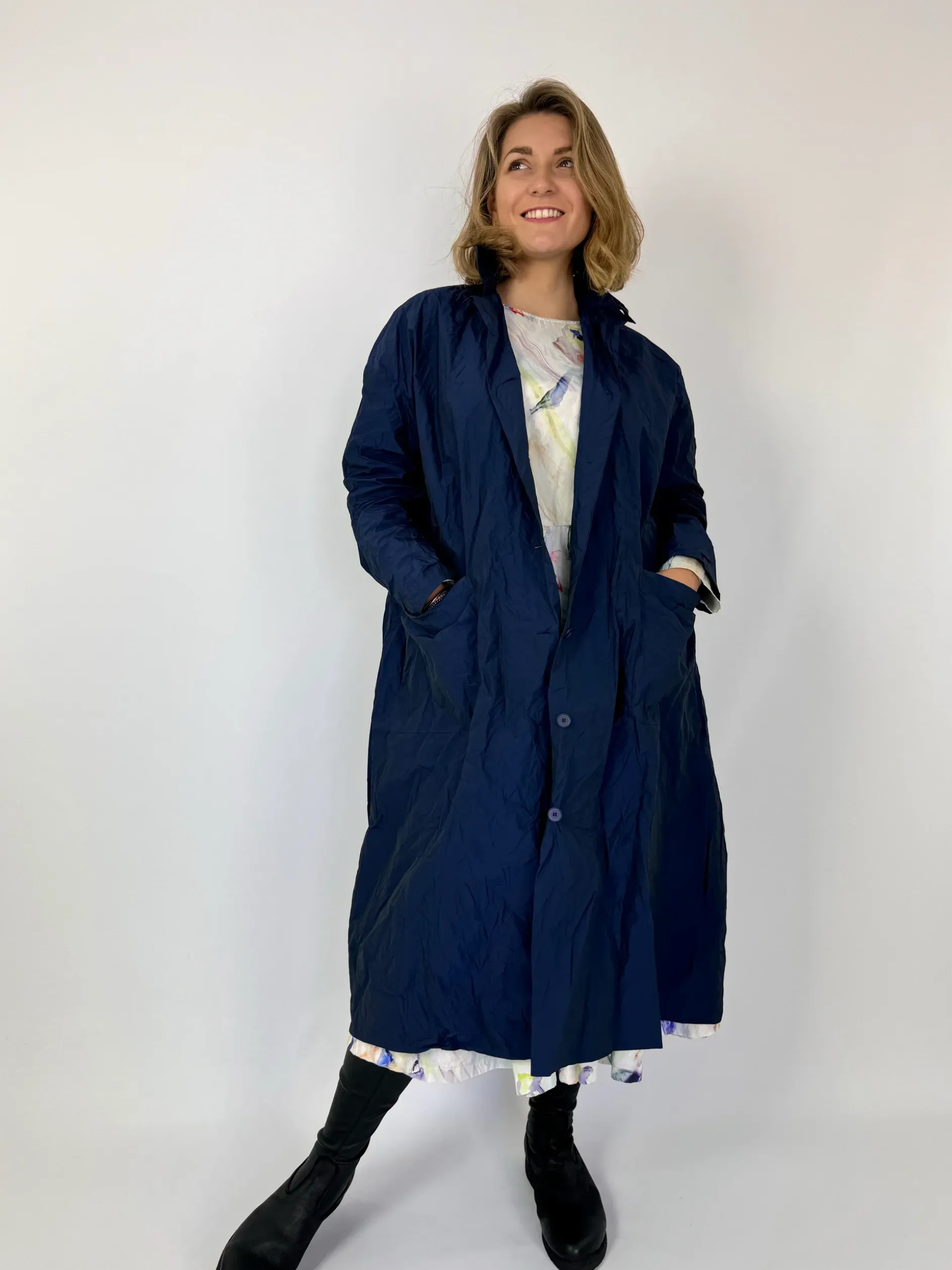 Manuelle Guibal Mystic Trench Coat Oceanic