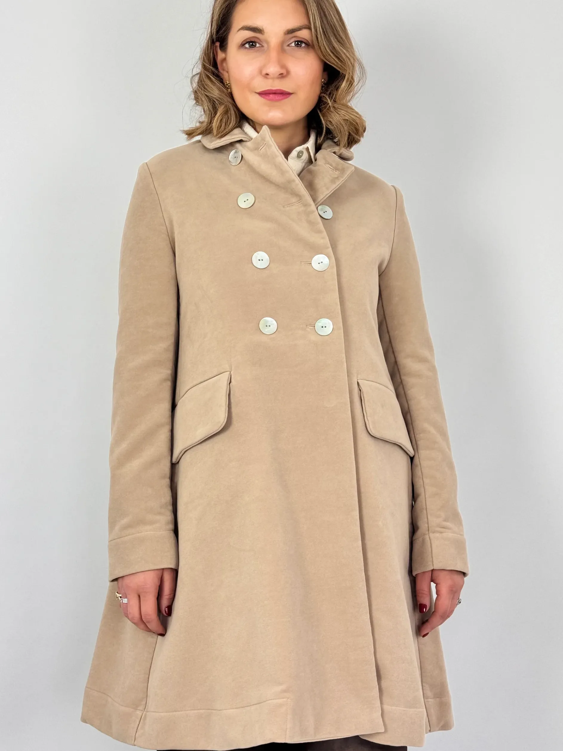 Officinae Double Breasted Coat Beige