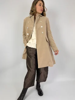 Officinae Double Breasted Coat Beige