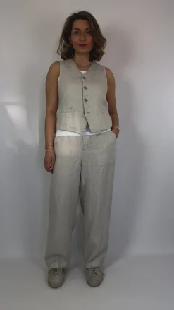 Pas De Calais 3323 Waistcoat Light Grey