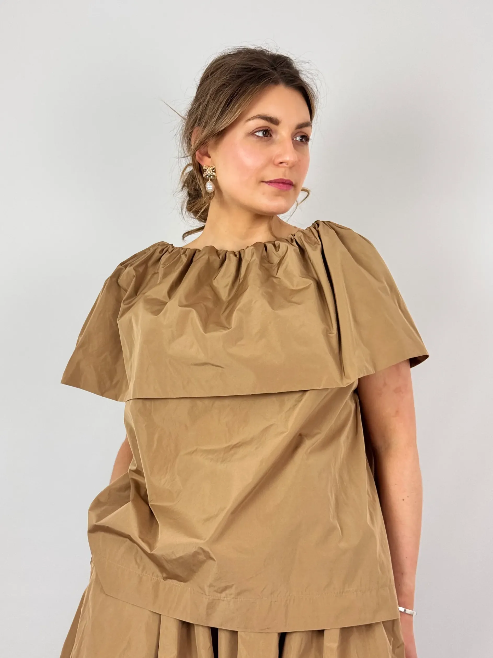 Roisin Linnane Reese Blouse Caramel