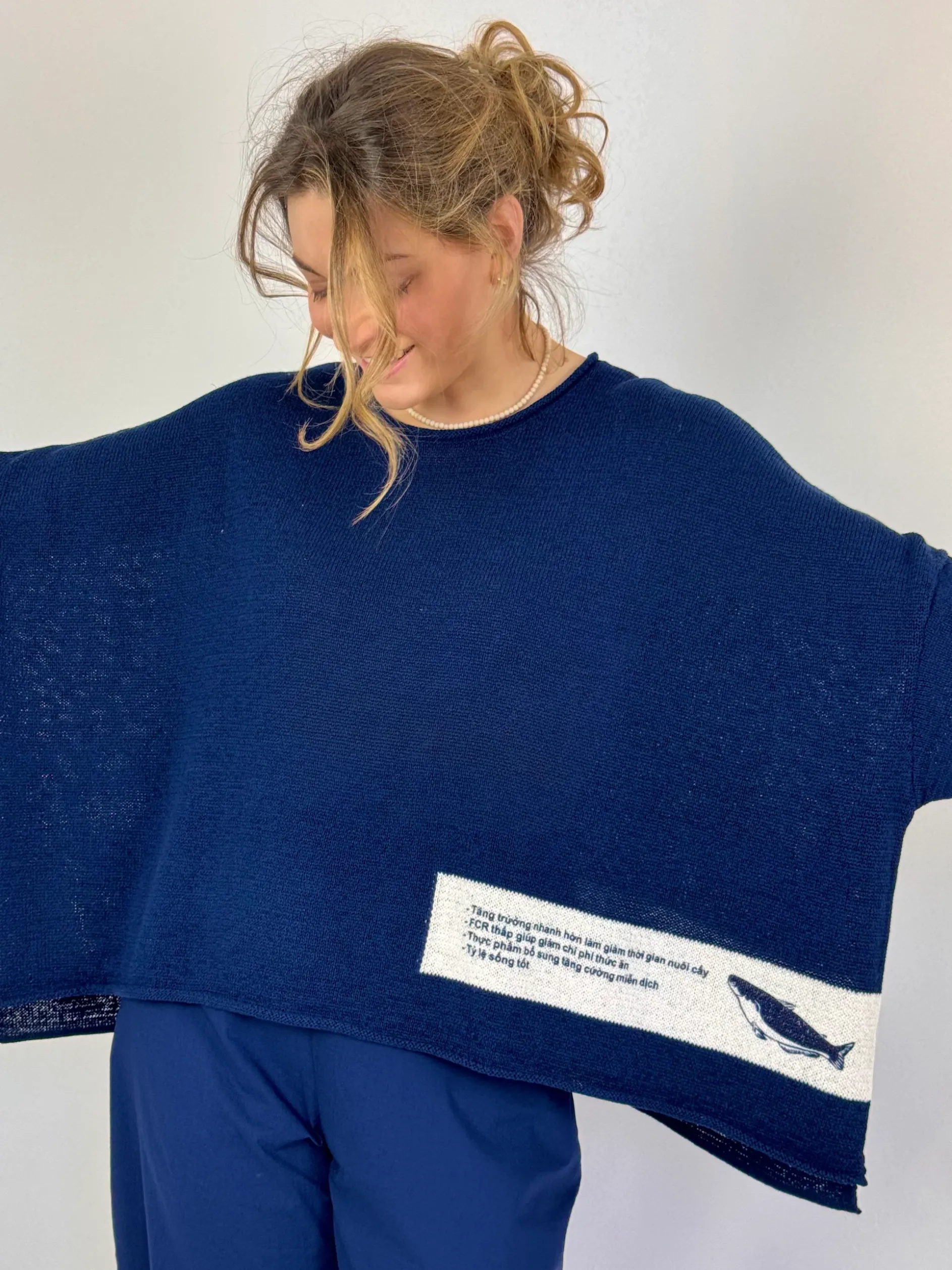 Rundholz Black Label 0713 Jumper Navy Print
