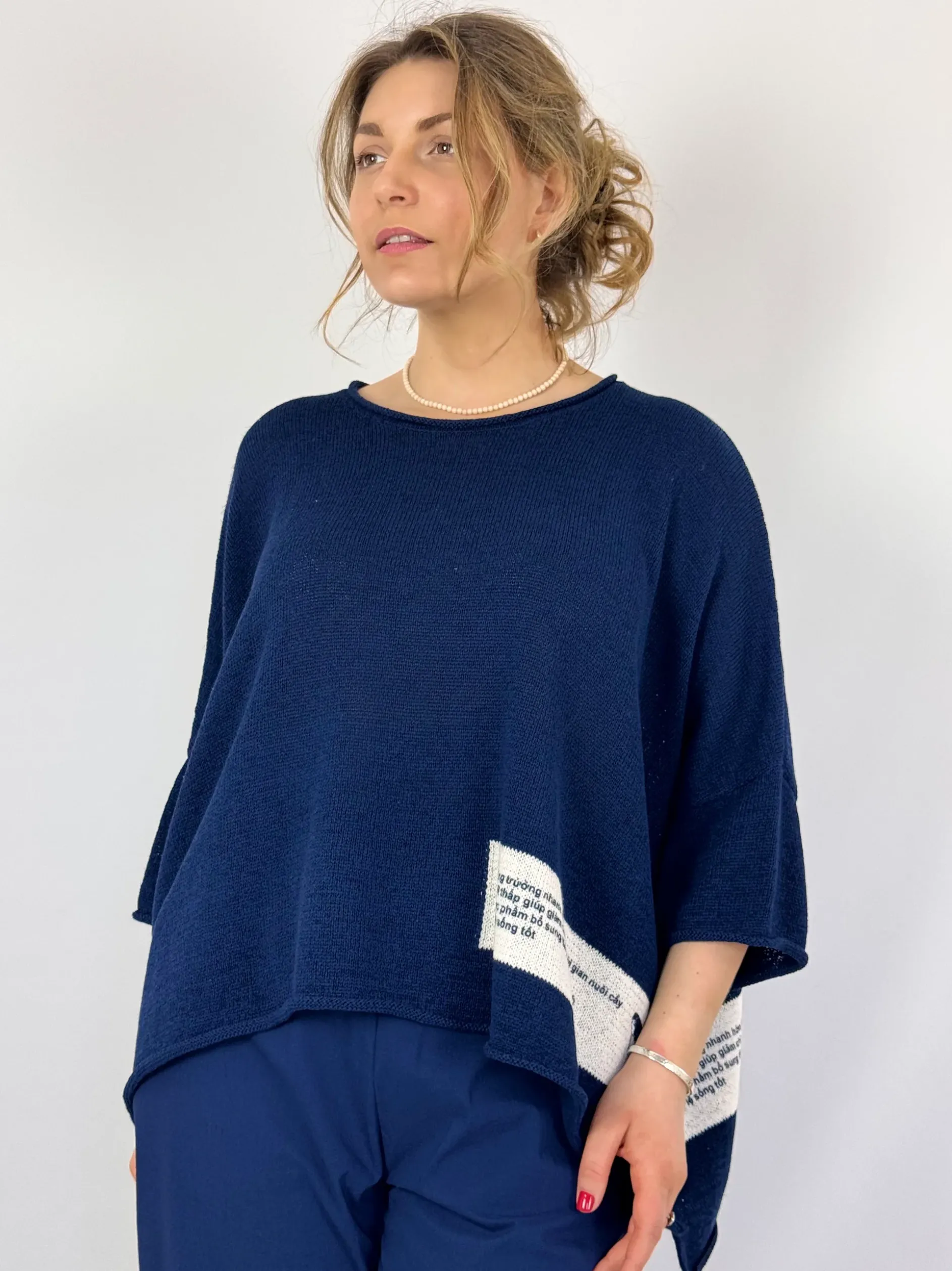 Rundholz Black Label 0713 Jumper Navy Print
