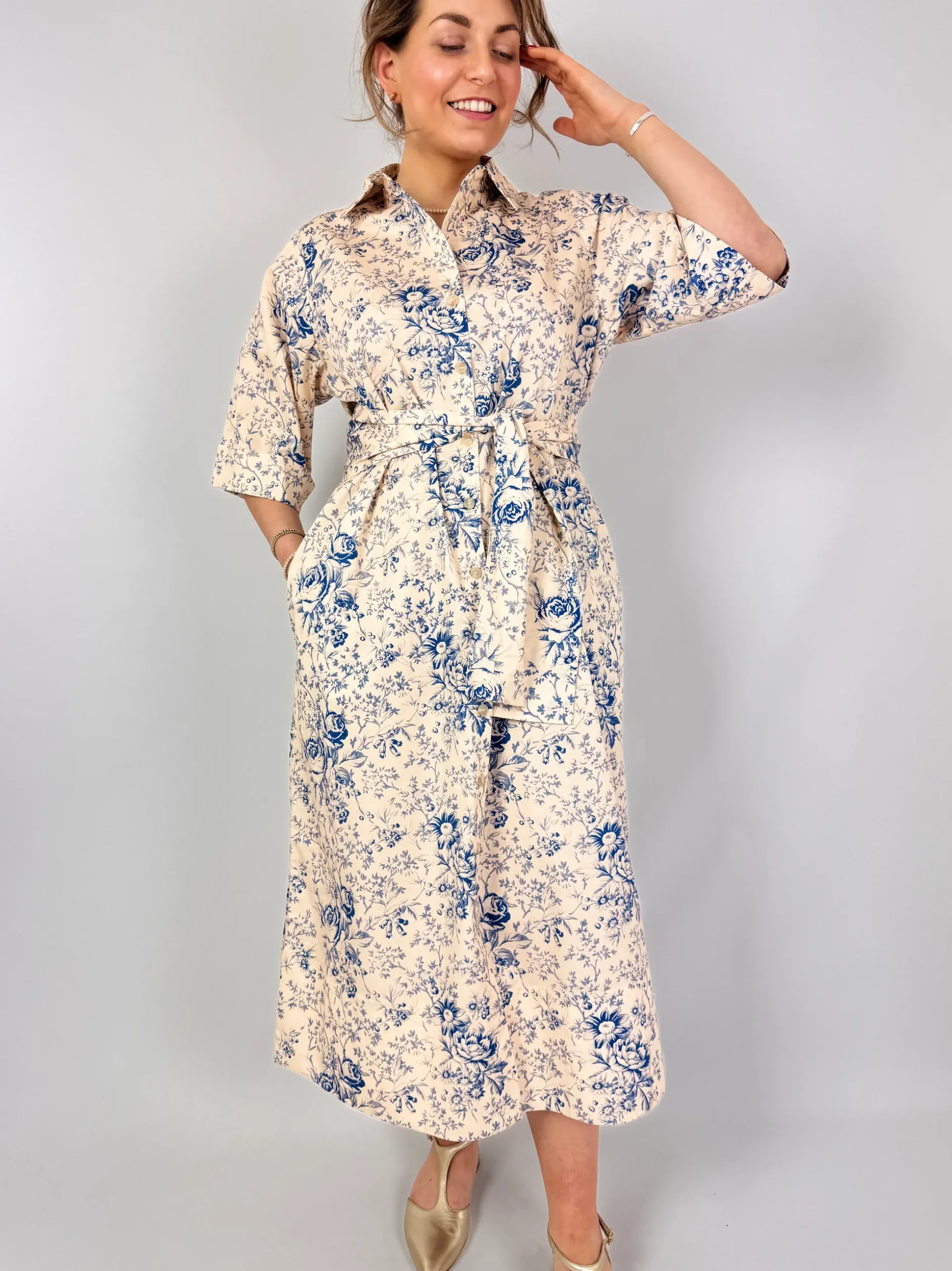Tapis Noir Chloe Dress Blue
