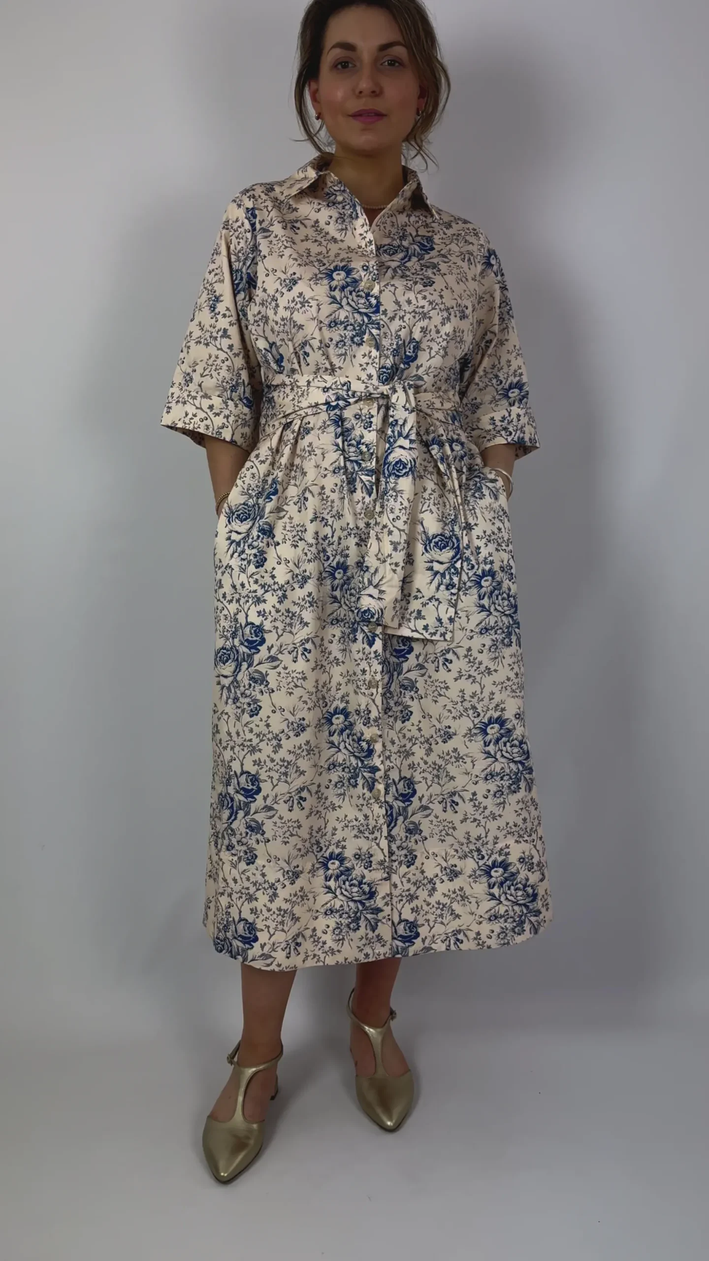 Tapis Noir Chloe Dress Blue